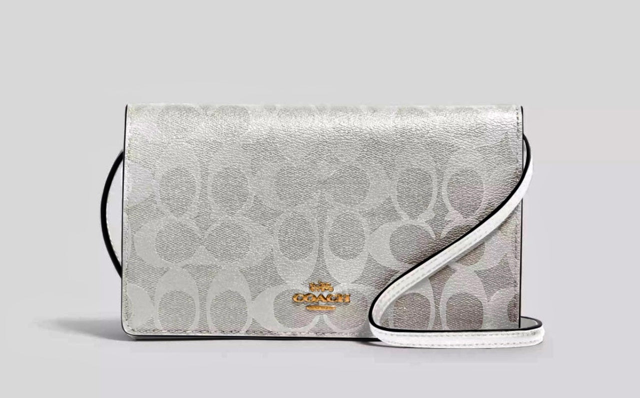 Coach Anna Foldover Clutch
Crossbody In Signature Canvas & Leather