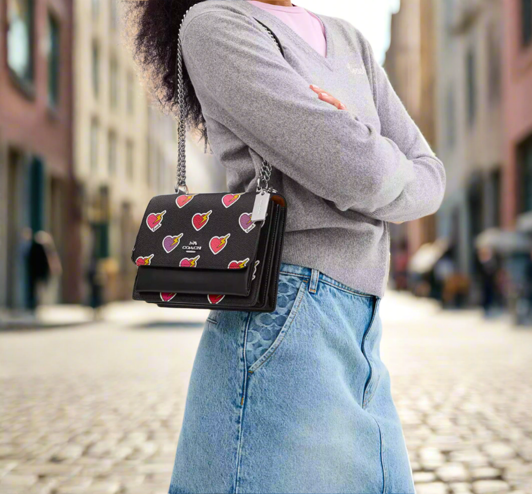 Coach Medium Klare Crossbody Bag In Printed Coated Canvas & Leather