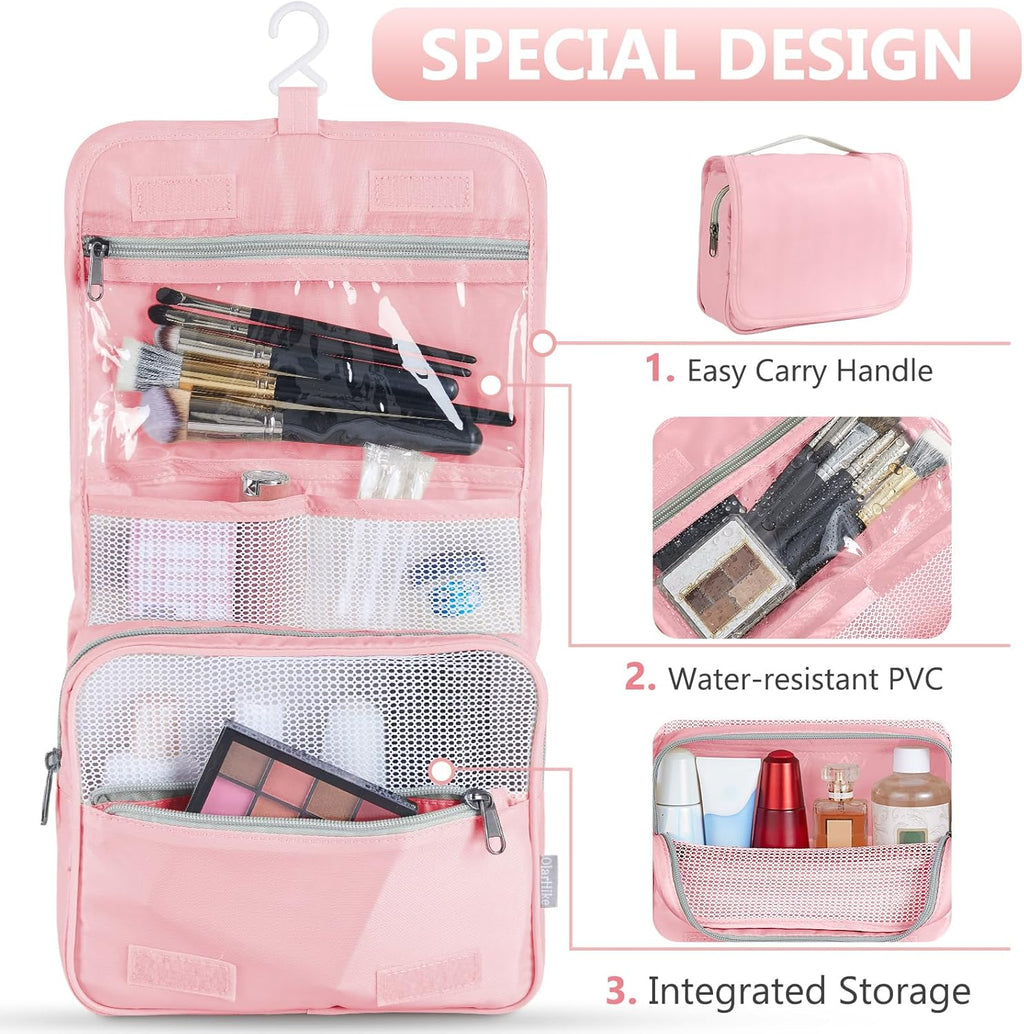 10 Set/8 Set Packing Cubes for Travel, Gifts for Women Mom,Anti-Tearing Suitcase Organizer for Luggage with Shoe & Hanging Toiletry Bag,OlarHike Vacation Essentials & Accessories for Cruise Ship,Cream