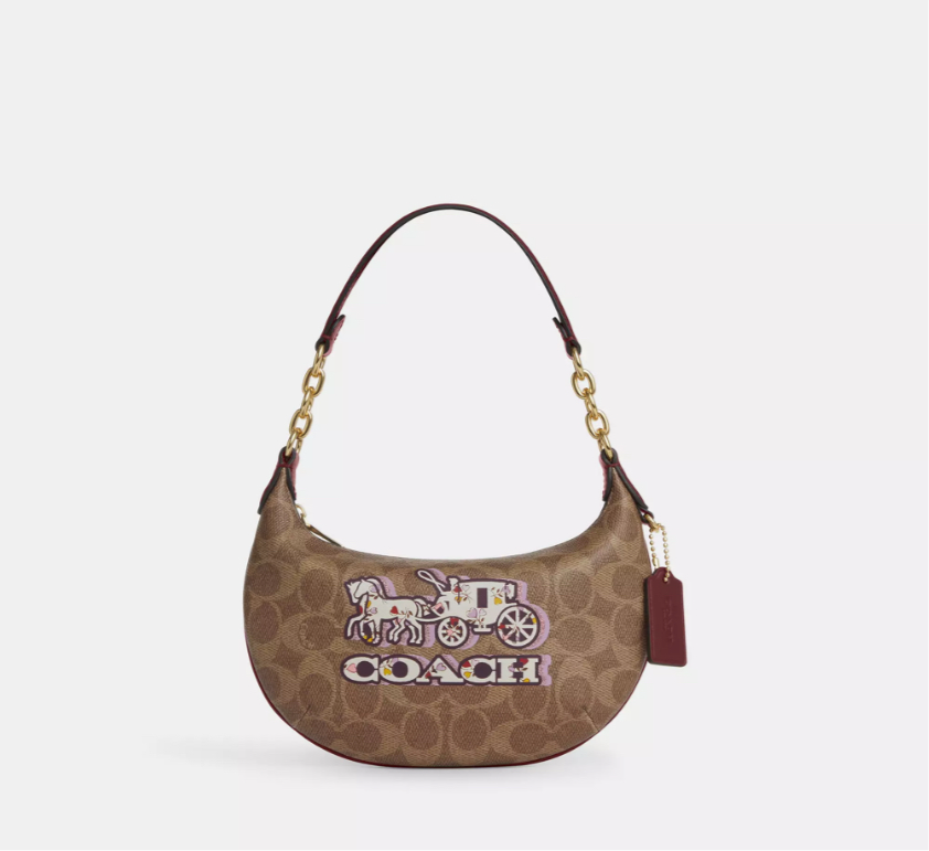 Coach Mini Payton In Signature Canvas With Horse & Carriage Print