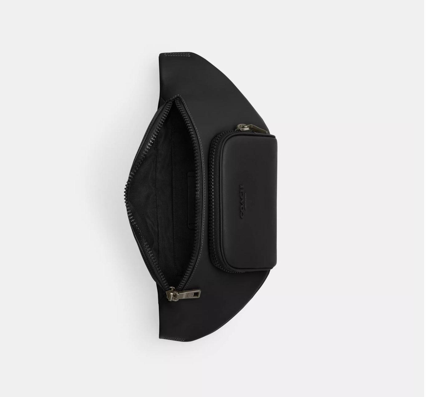Coach Men’s Leather Racer Belt Bag In Black