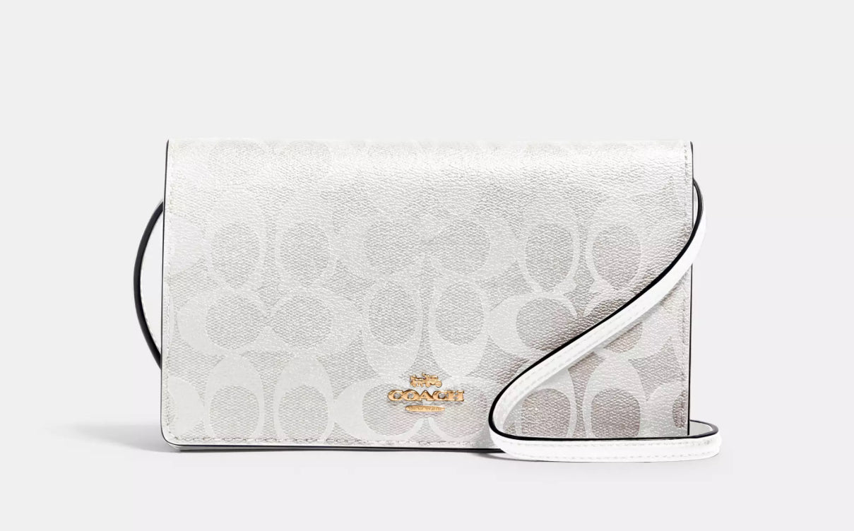 Coach Anna Foldover Clutch
Crossbody In Signature Canvas & Leather