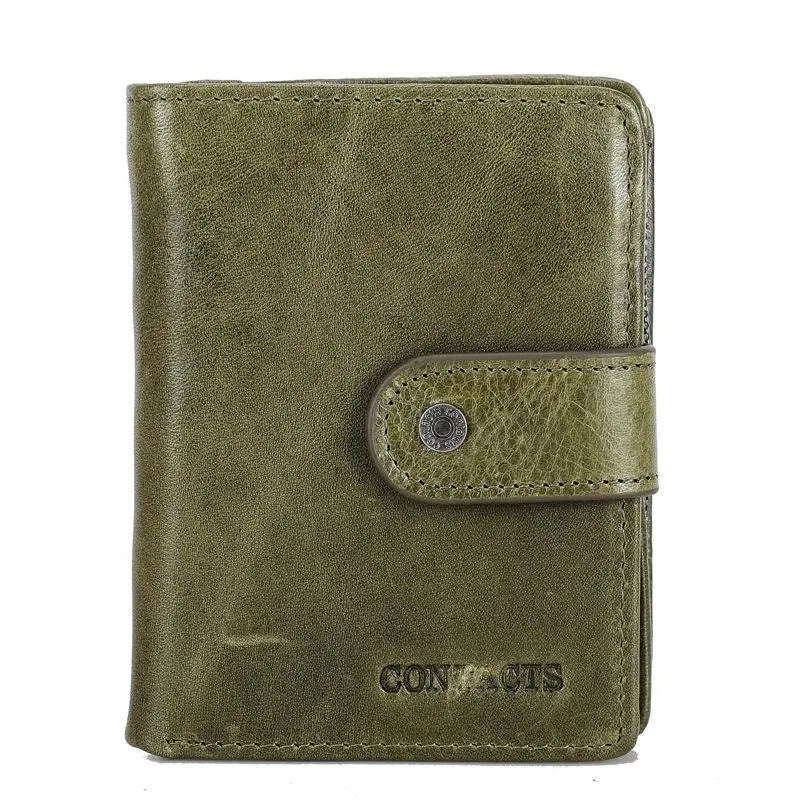 Anti-Theft RFID Protected Multi-Slot Classic Leather Wallet
