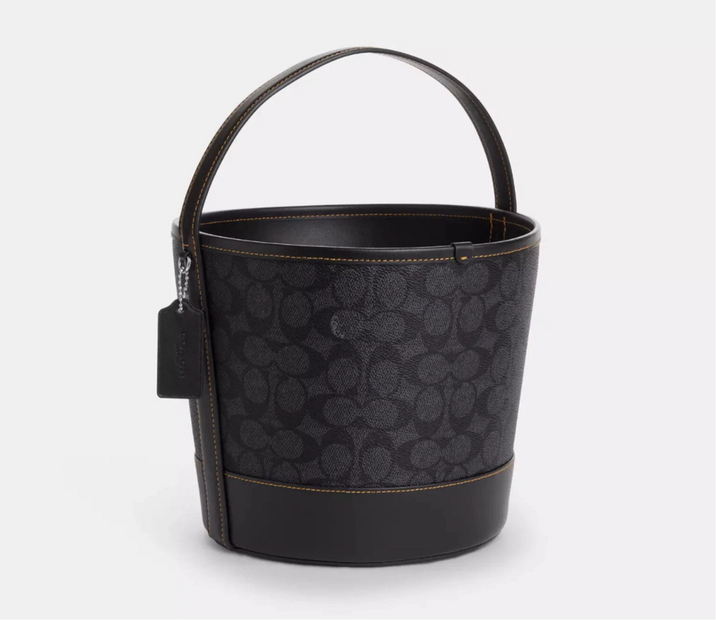 Coach Trick Or Treat Bucket With Halloween Black Cat Moon & Stars