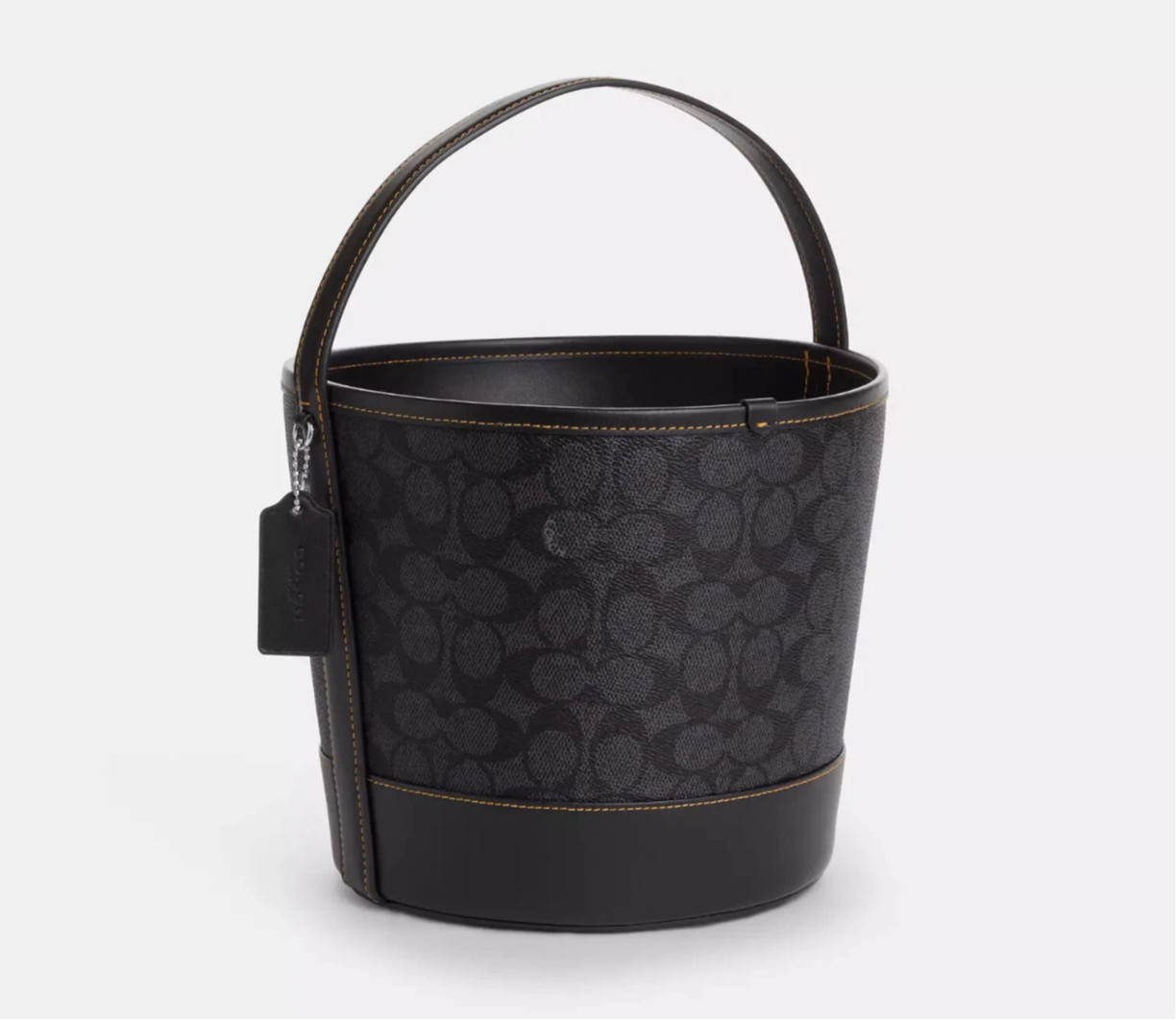 Coach Trick Or Treat Bucket With Halloween Black Cat Moon & Stars