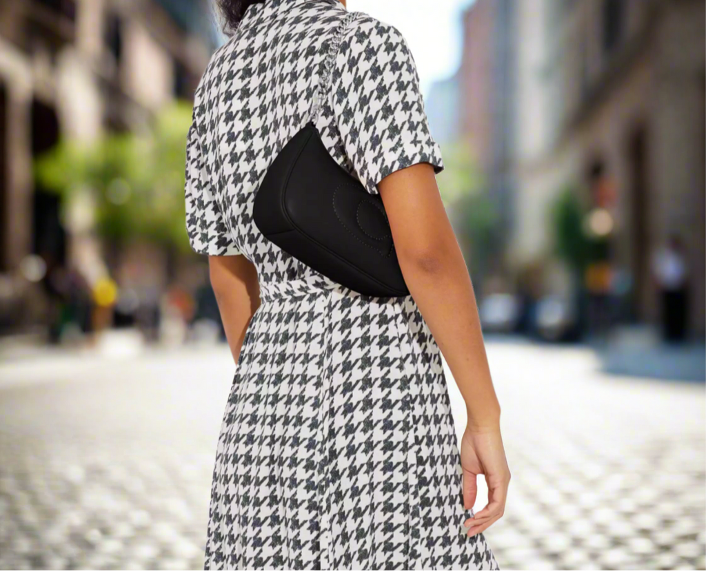 Coach Black Teri Shoulder Bag With Signature Quilting In Smooth Leather