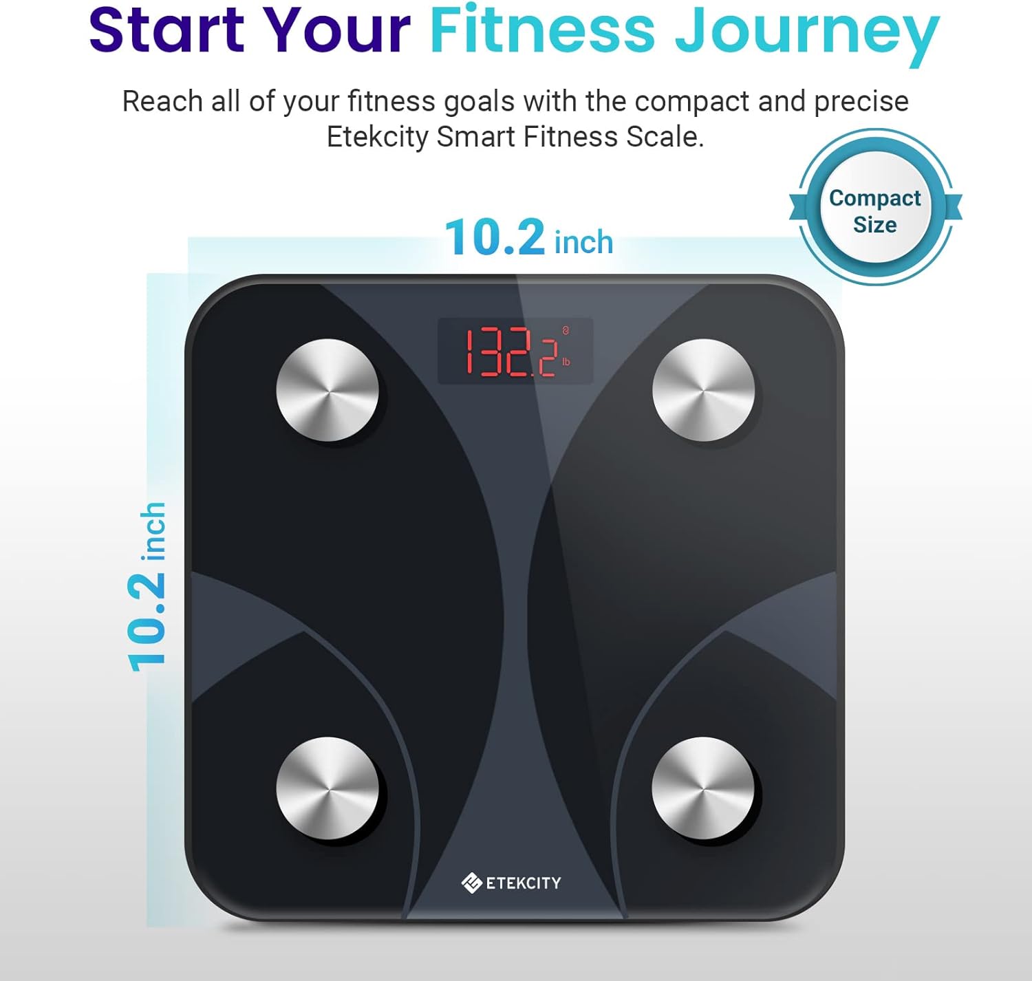 Etekcity Smart Scale for Body Weight FSA HSA Store Eligible, Bathroom Digital Weighing Scale with BMI, Body Fat, Muscle Mass, Accurate Bluetooth Home User Health Equipment Sync Apps