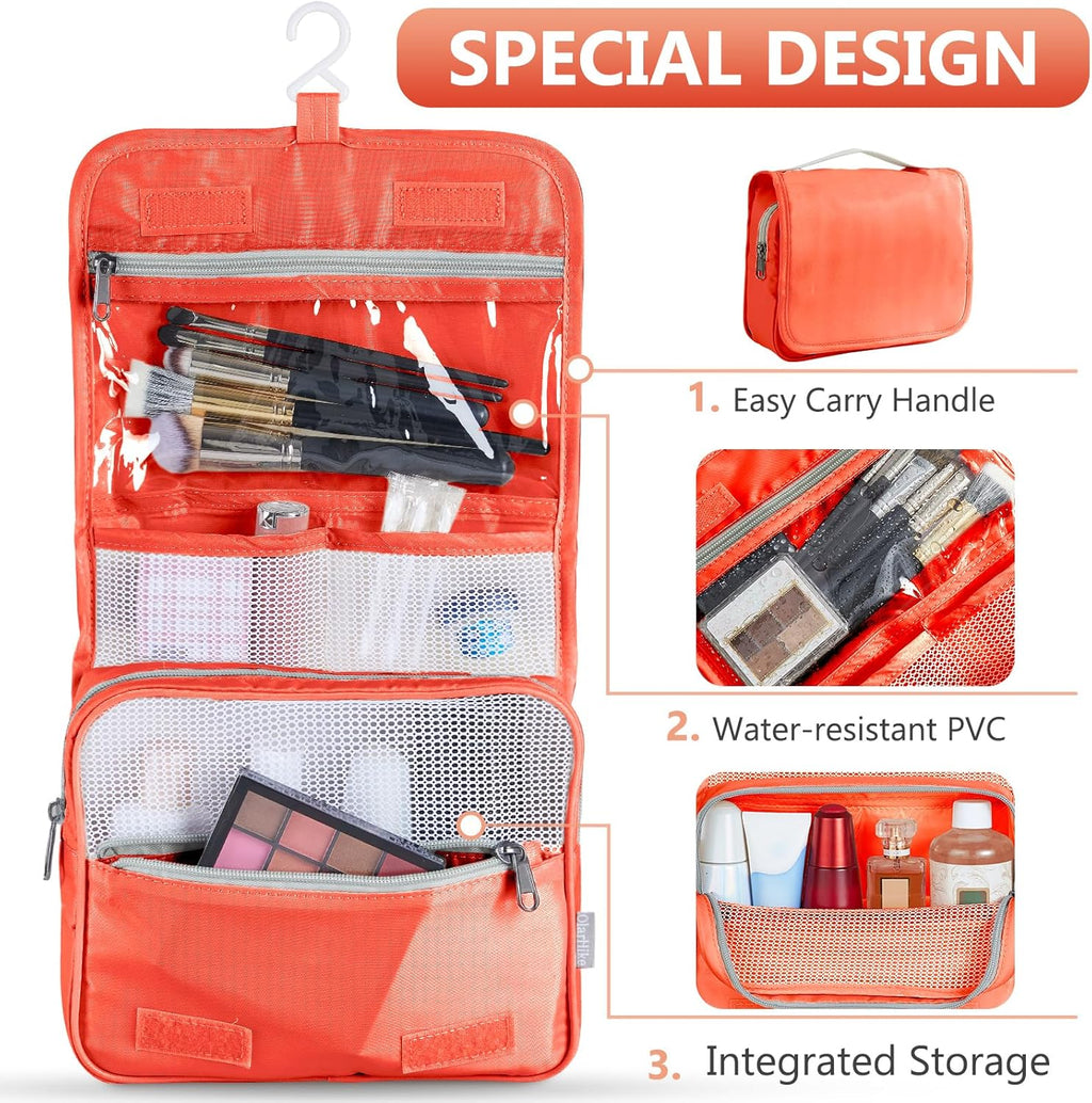 10 Set/8 Set Packing Cubes for Travel, Gifts for Women Mom,Anti-Tearing Suitcase Organizer for Luggage with Shoe & Hanging Toiletry Bag,OlarHike Vacation Essentials & Accessories for Cruise Ship,Cream