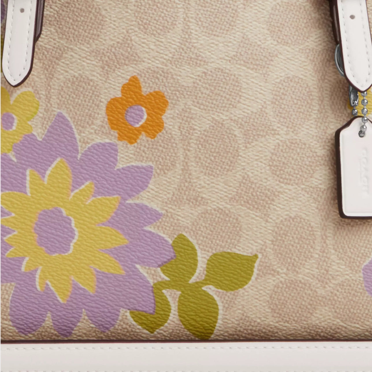 Coach Mollie Tote Bag 25 In Signature Canvas With Floral Print