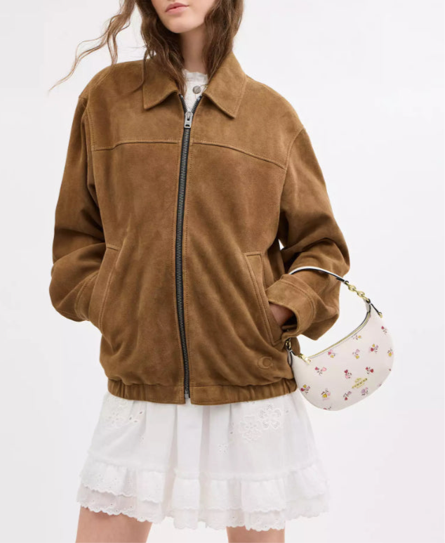 Coach Mini Payton Bag With Floral Print In Gold/Chalk Multi