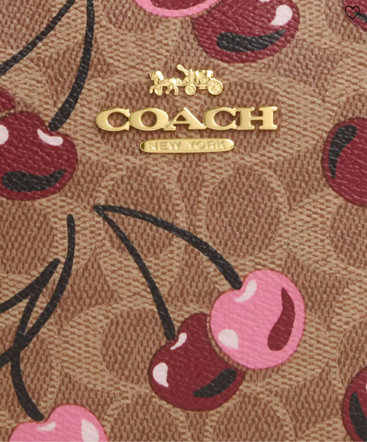 Coach Mini Jamie Camera Bag In Signature Canvas With Cherry Print
