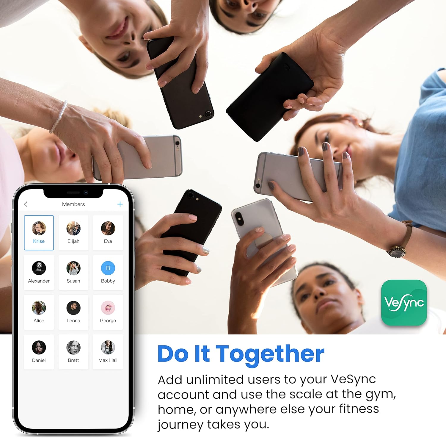 Etekcity Smart Scale for Body Weight FSA HSA Store Eligible, Bathroom Digital Weighing Scale with BMI, Body Fat, Muscle Mass, Accurate Bluetooth Home User Health Equipment Sync Apps