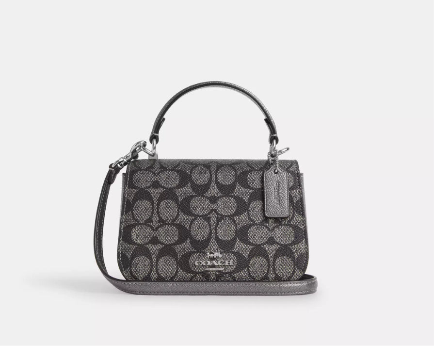 Coach Lysa Top Handle Bag In Signature Canvas