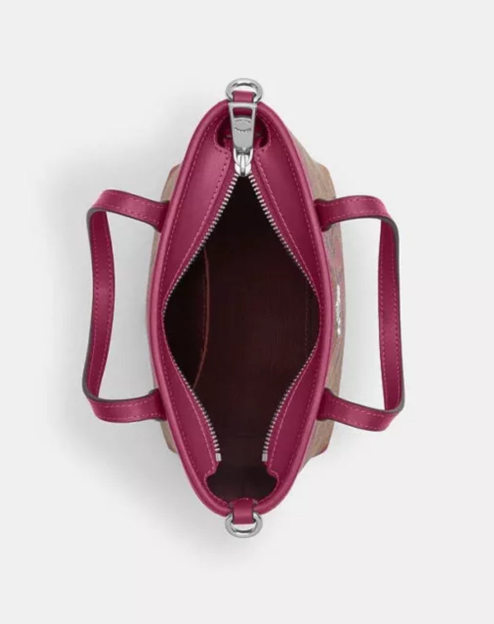 Coach City Mini Tote With Pink Bow Print