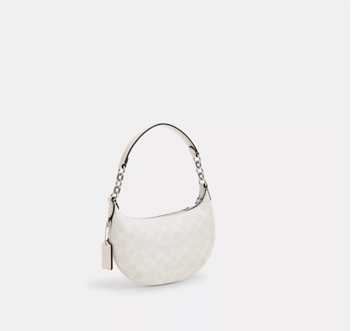 Coach Signature Canvas & Leather Mini Payton Silver/Chalk