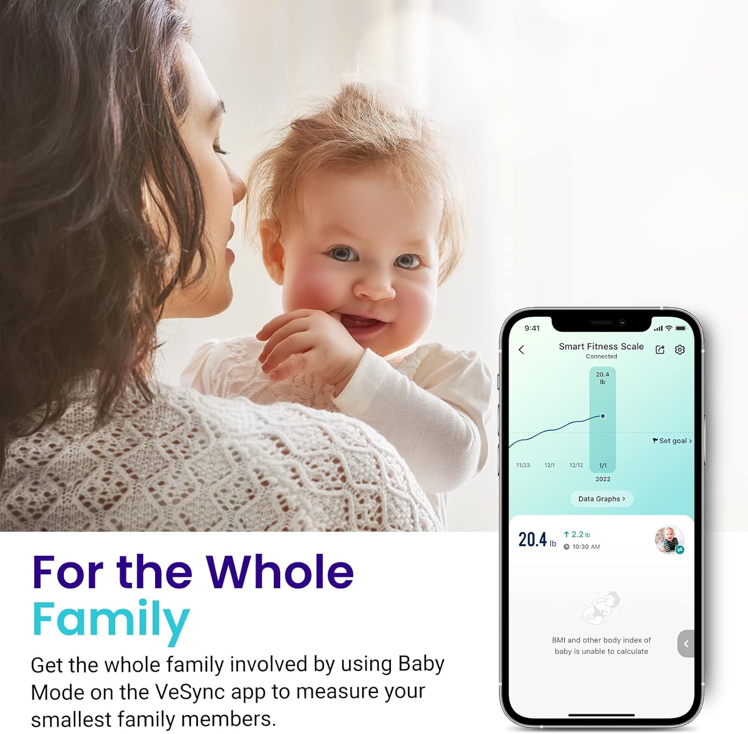 Etekcity Smart Scale for Body Weight FSA HSA Store Eligible, Bathroom Digital Weighing Scale with BMI, Body Fat, Muscle Mass, Accurate Bluetooth Home User Health Equipment Sync Apps