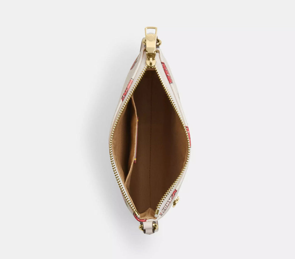 Coach Mini Rowan File Bag With Strawberry Print