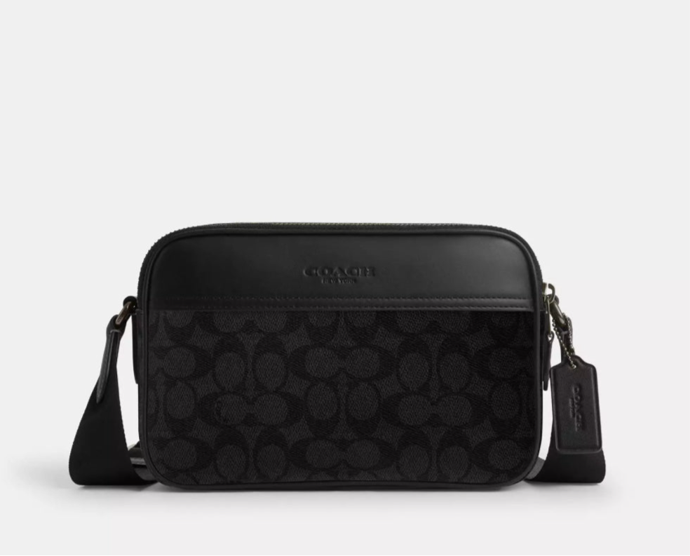 Coach Men’s Graham Crossbody Bag In Signature Canvas & Leather