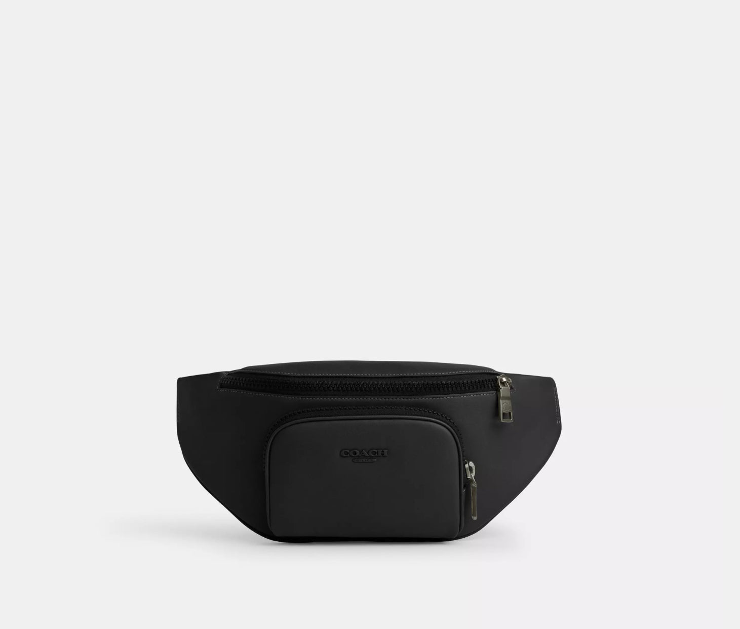 Coach Men’s Leather Racer Belt Bag In Black