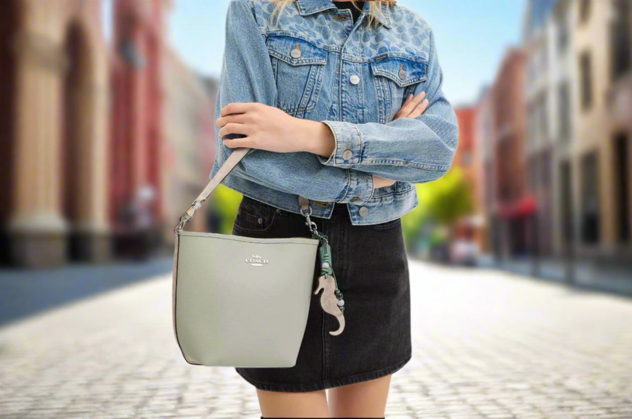 Coach City Bucket Bag With Seahorse Charm