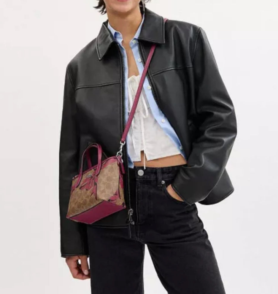 Coach City Mini Tote With Pink Bow Print