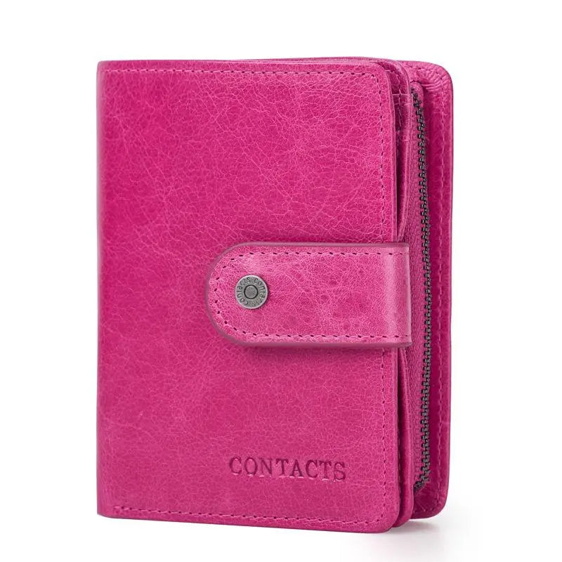 Anti-Theft RFID Protected Multi-Slot Classic Leather Wallet