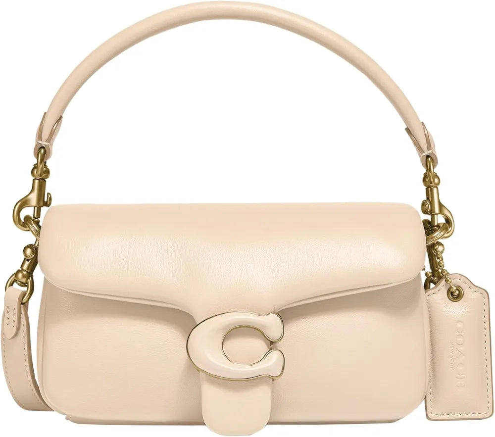 Coach Women's Leather Covered C Closure Pillow Tabby Shoulder Bag 18
