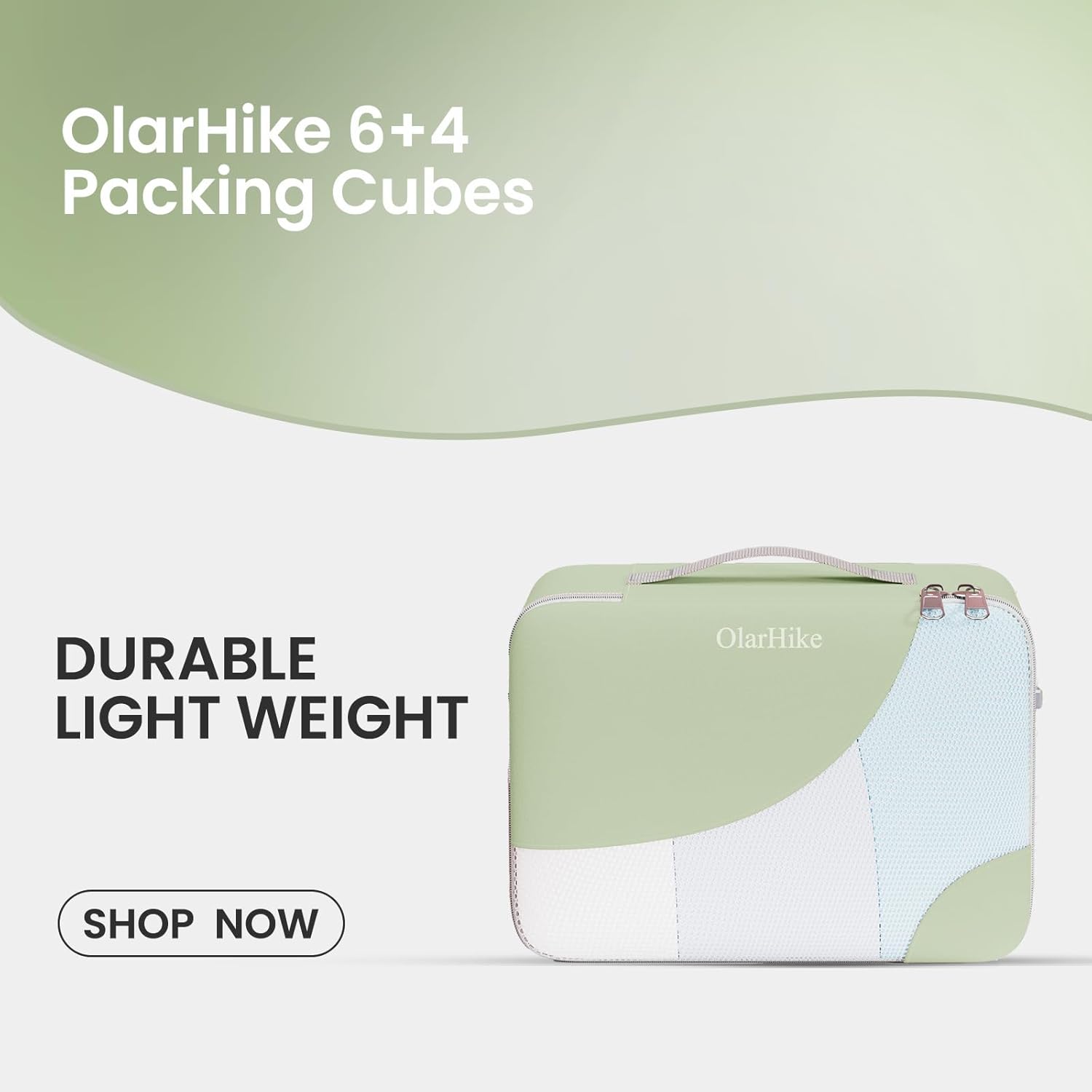 10 Set/8 Set Packing Cubes for Travel, Gifts for Women Mom,Anti-Tearing Suitcase Organizer for Luggage with Shoe & Hanging Toiletry Bag,OlarHike Vacation Essentials & Accessories for Cruise Ship,Cream