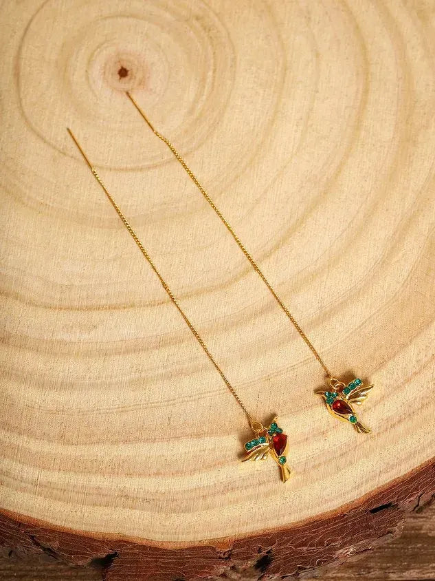 Bejeweled Bird Earrings(��Clearance Sale)