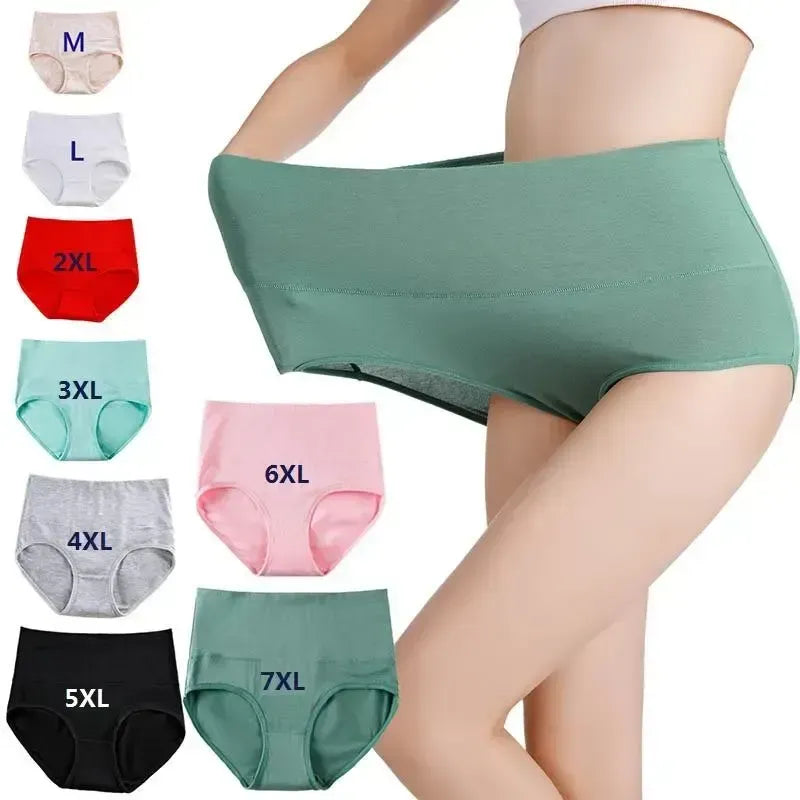 Viagebra庐5Pcs/Set High Waist Cotton Panties