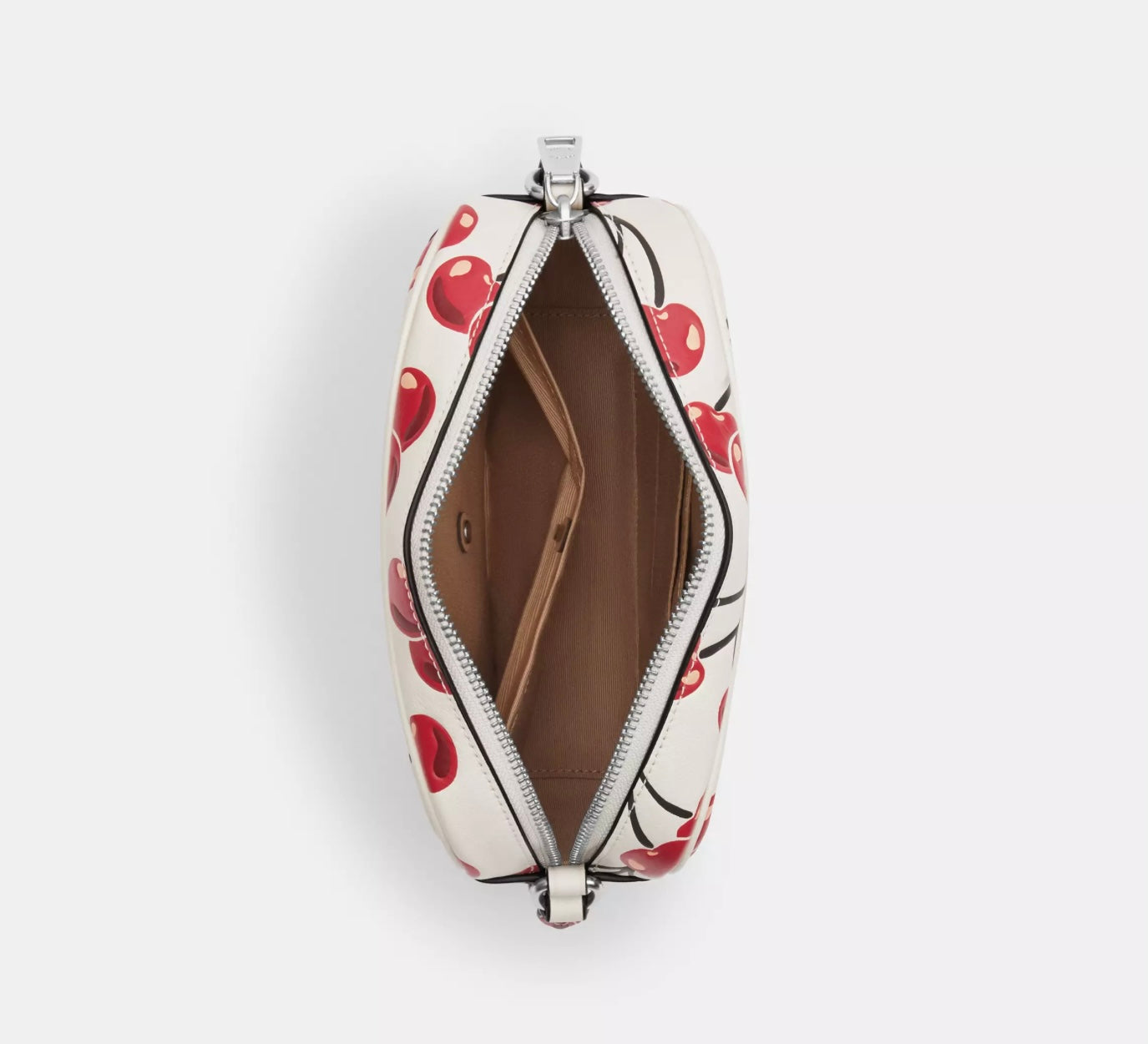 Coach Mini Jamie Camera Bag With Cherry Print In Chalk/Red