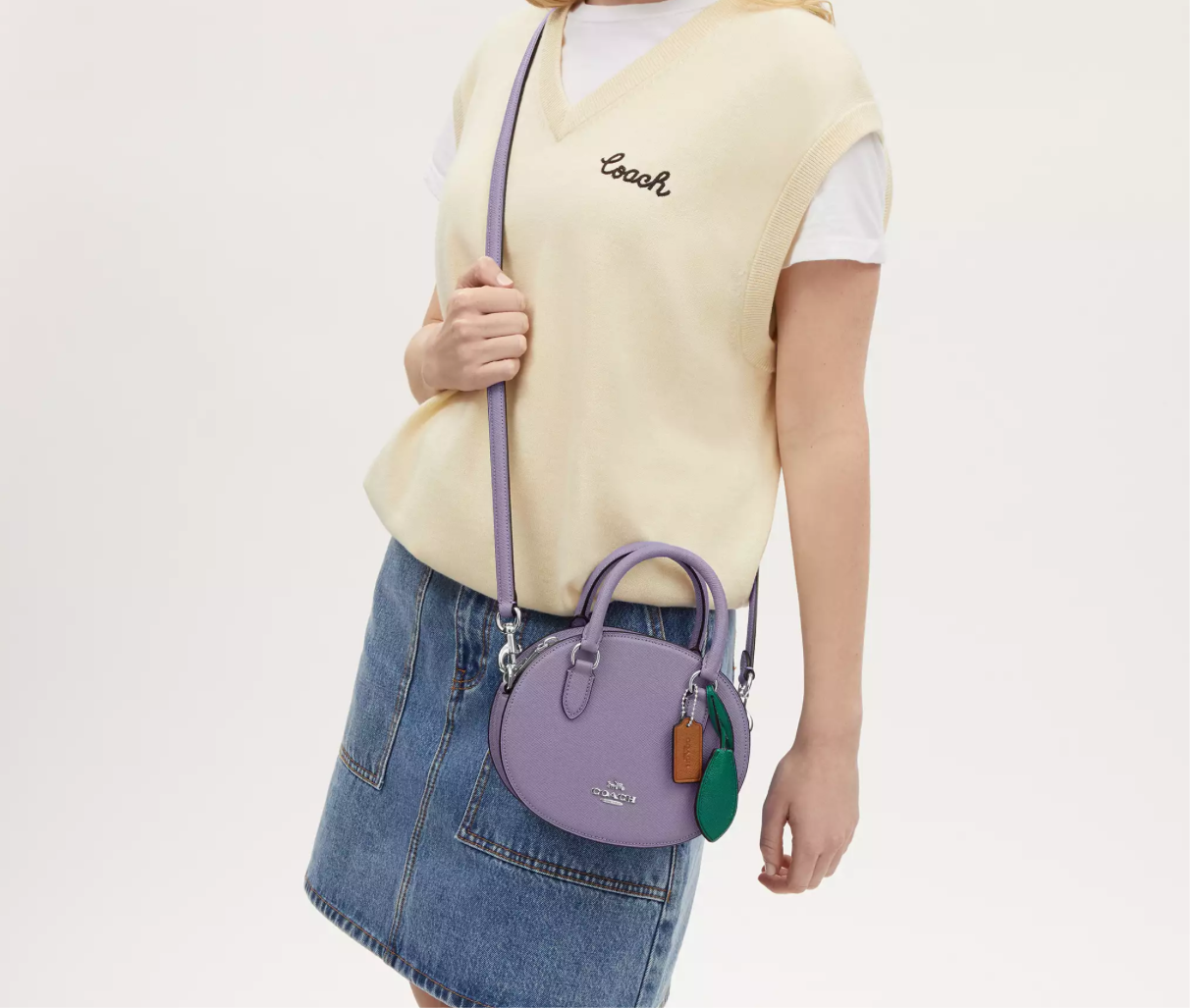 Coach Blueberry Crossbody Leather Handbag