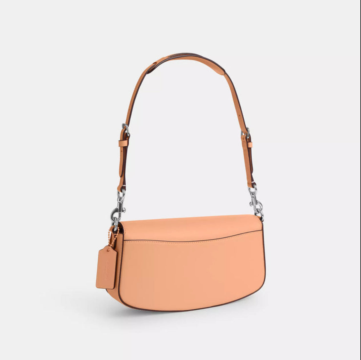 Coach Leather Medium Andrea Shoulder Bag In Faded Blush