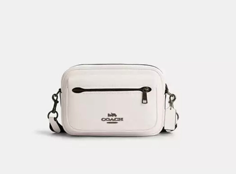 Coach Unisex Elias Crossbody Leather Bag In Chalk