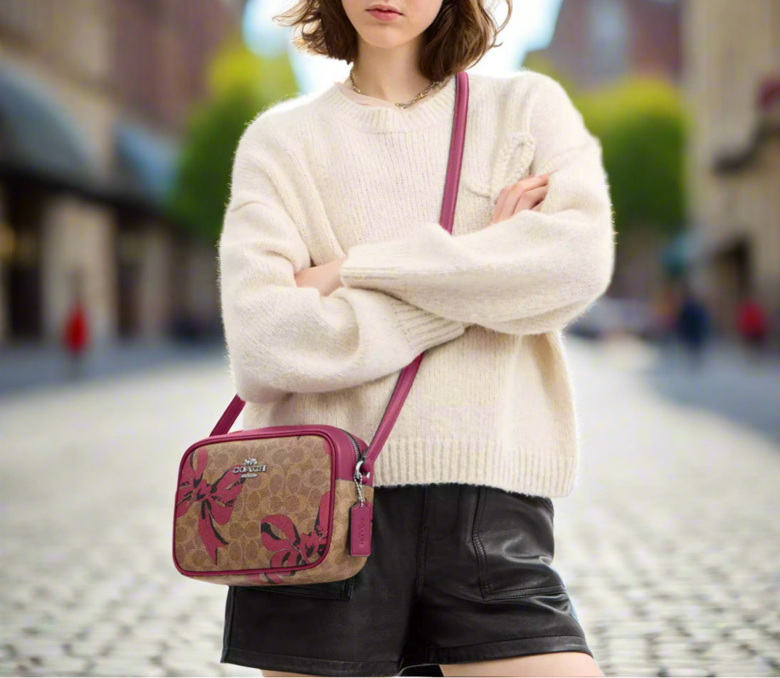 Coach Medium Jamie Camera Bag In Signature Canvas & Leather