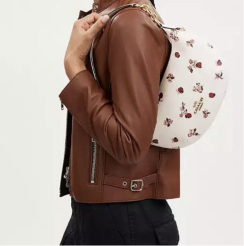 Coach Medium Payton Hobo Bag With Ladybug Floral Print