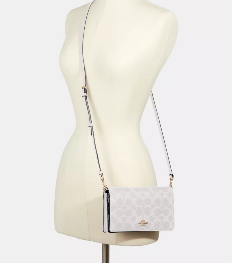 Coach Anna Foldover Clutch
Crossbody In Signature Canvas & Leather
