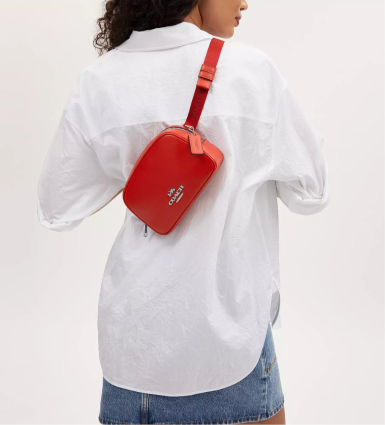 Coach Unisex Leather Pace Belt Bag Fanny Pack Sling Bag