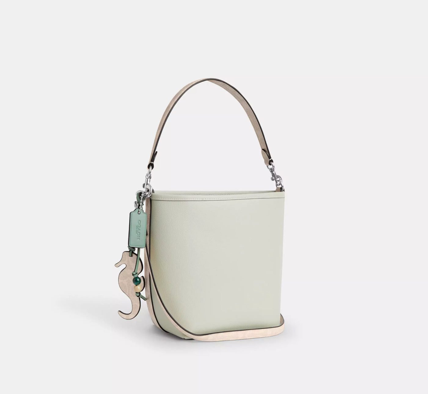 Coach City Bucket Bag With Seahorse Charm