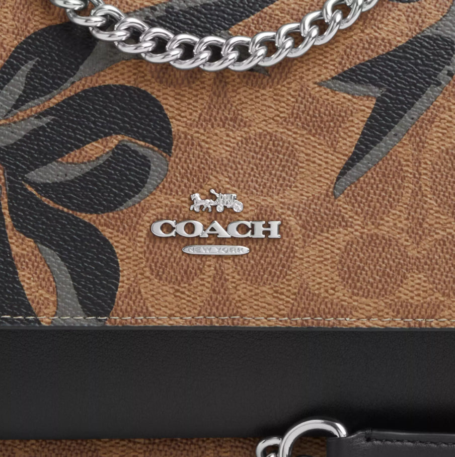 Coach Medium Klare Crossbody Bag In Signature Canvas With Bow Print