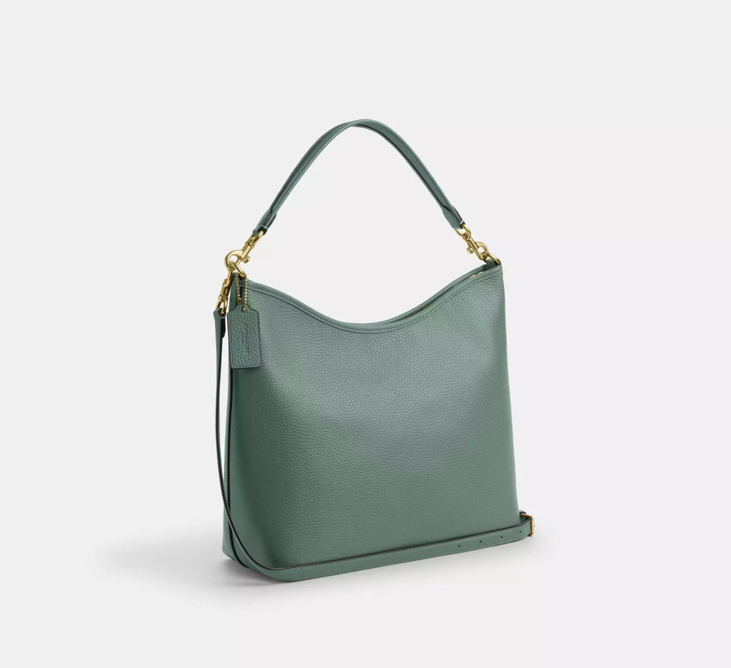 Coach Large Laurel Shoulder Bag in Gold/ Soft Green