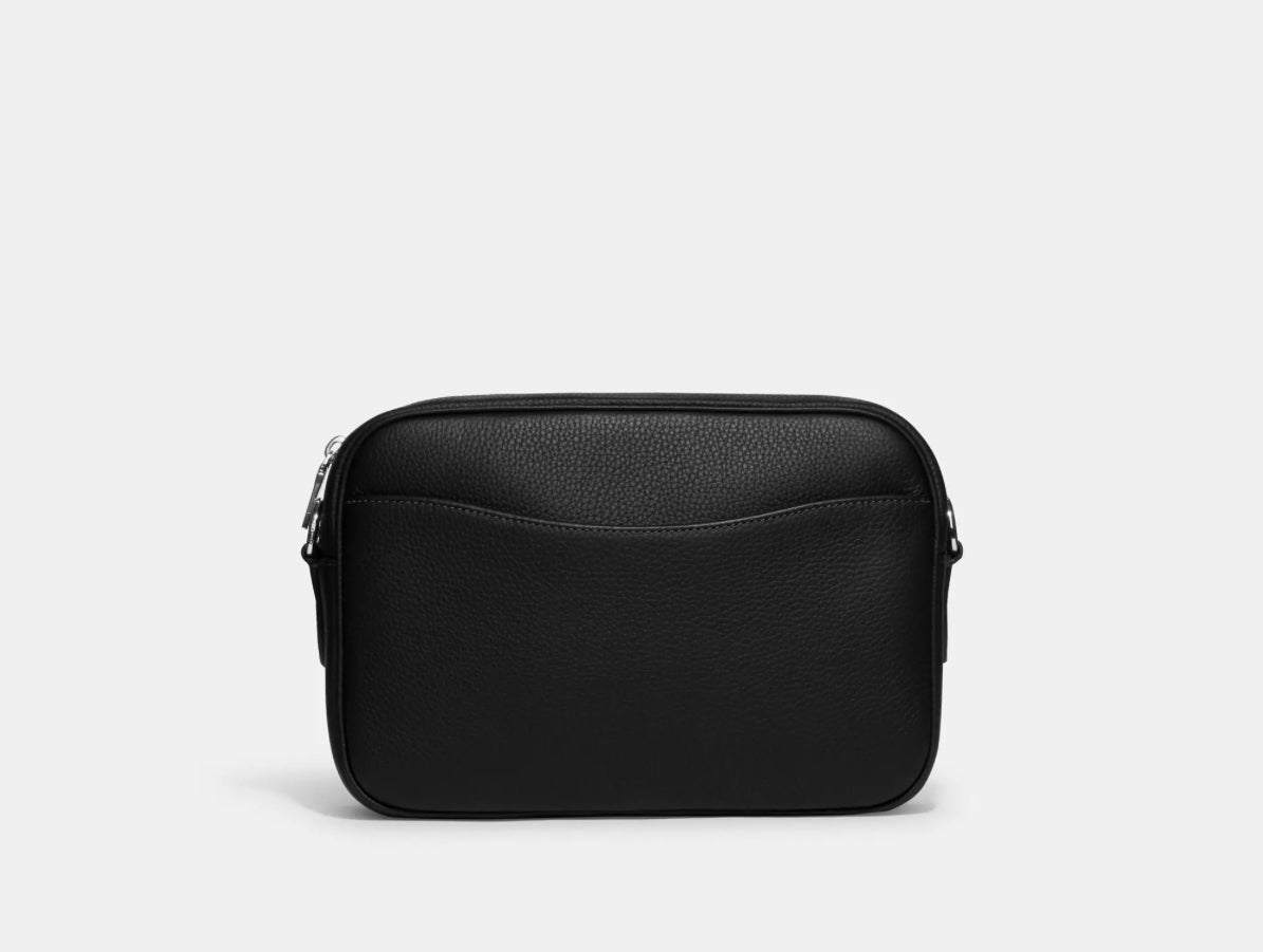 Coach Unisex Elias Crossbody Leather Bag Black