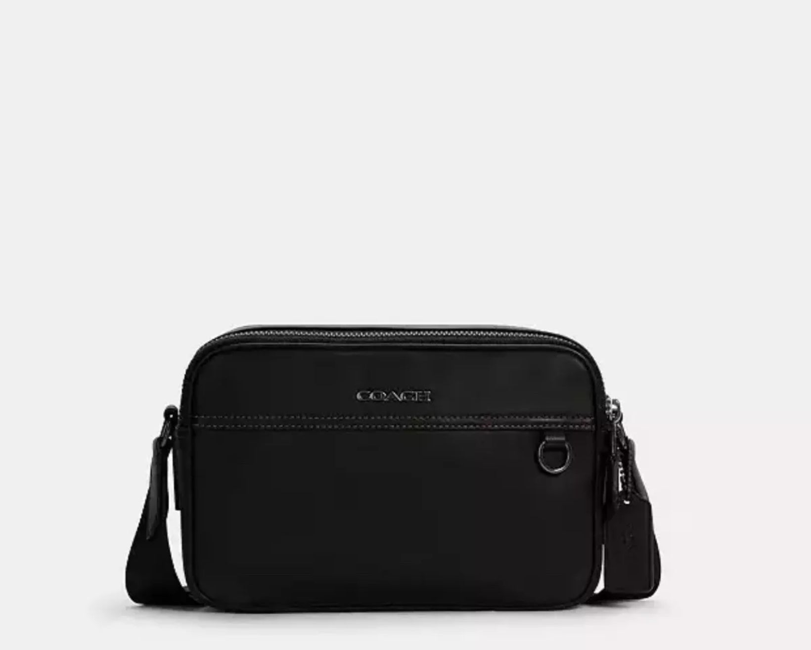 Coach Men’s Graham Crossbody Bag In Smooth Calf Leather- Black