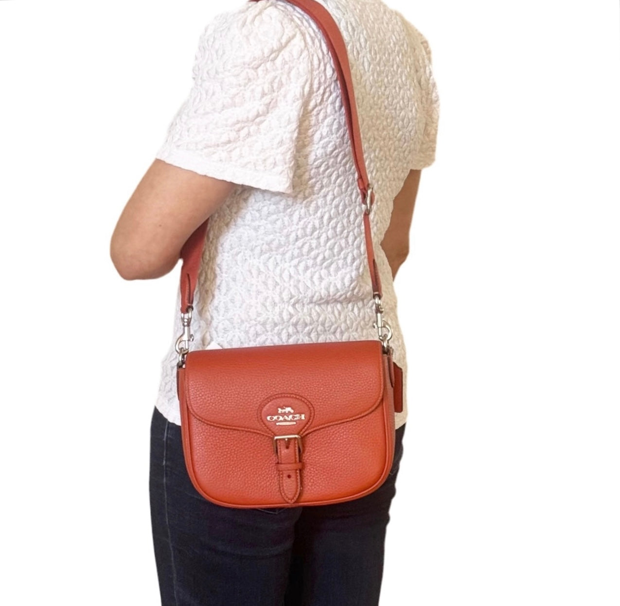 Coach Amelia Saddle Bag In Leather