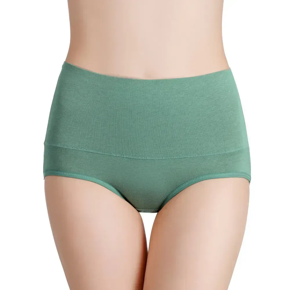 Viagebra庐5Pcs/Set High Waist Cotton Panties