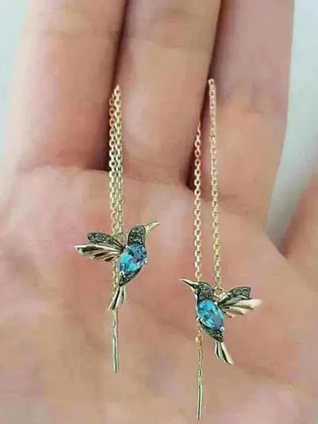 Bejeweled Bird Earrings(��Clearance Sale)