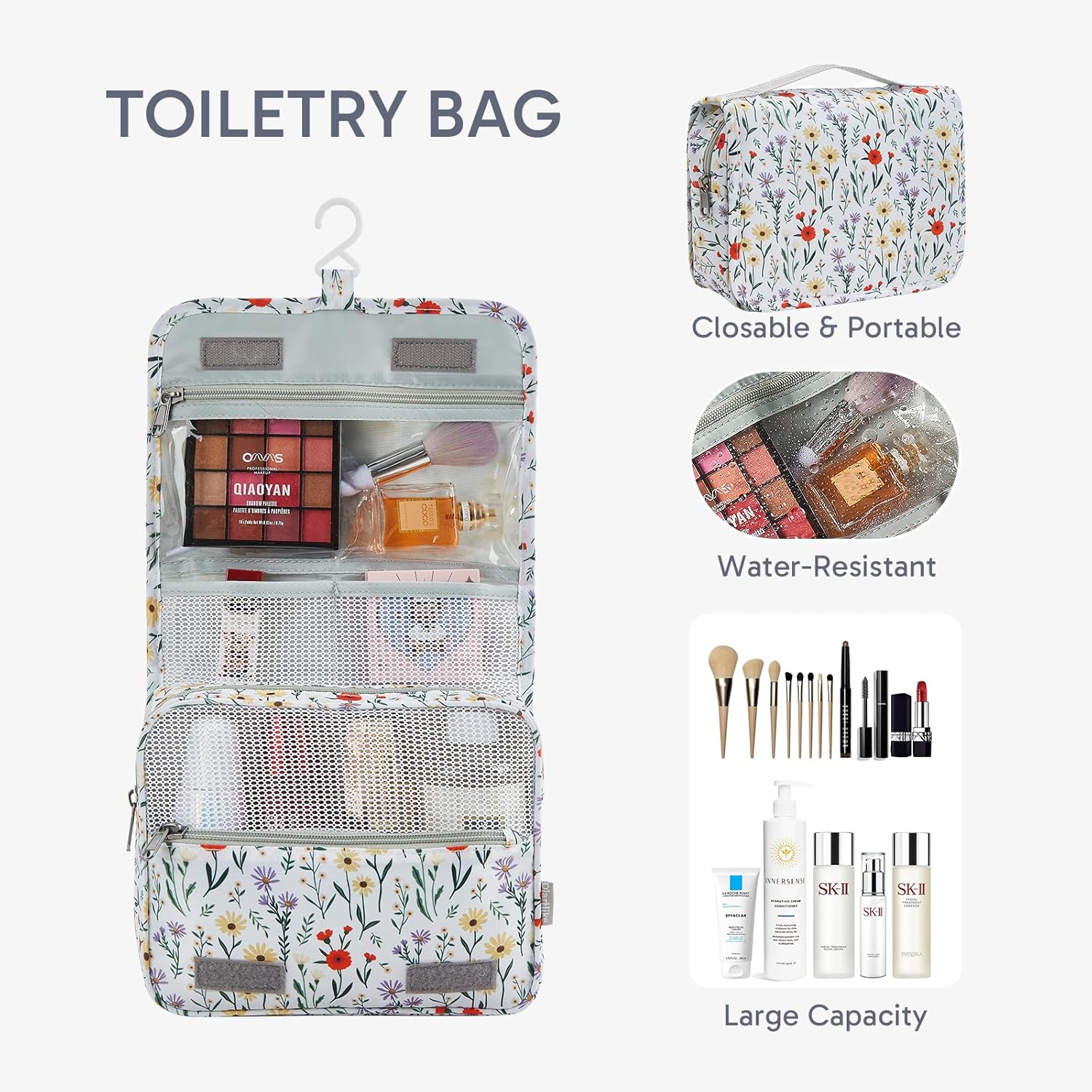 10 Set/8 Set Packing Cubes for Travel, Gifts for Women Mom,Anti-Tearing Suitcase Organizer for Luggage with Shoe & Hanging Toiletry Bag,OlarHike Vacation Essentials & Accessories for Cruise Ship,Cream