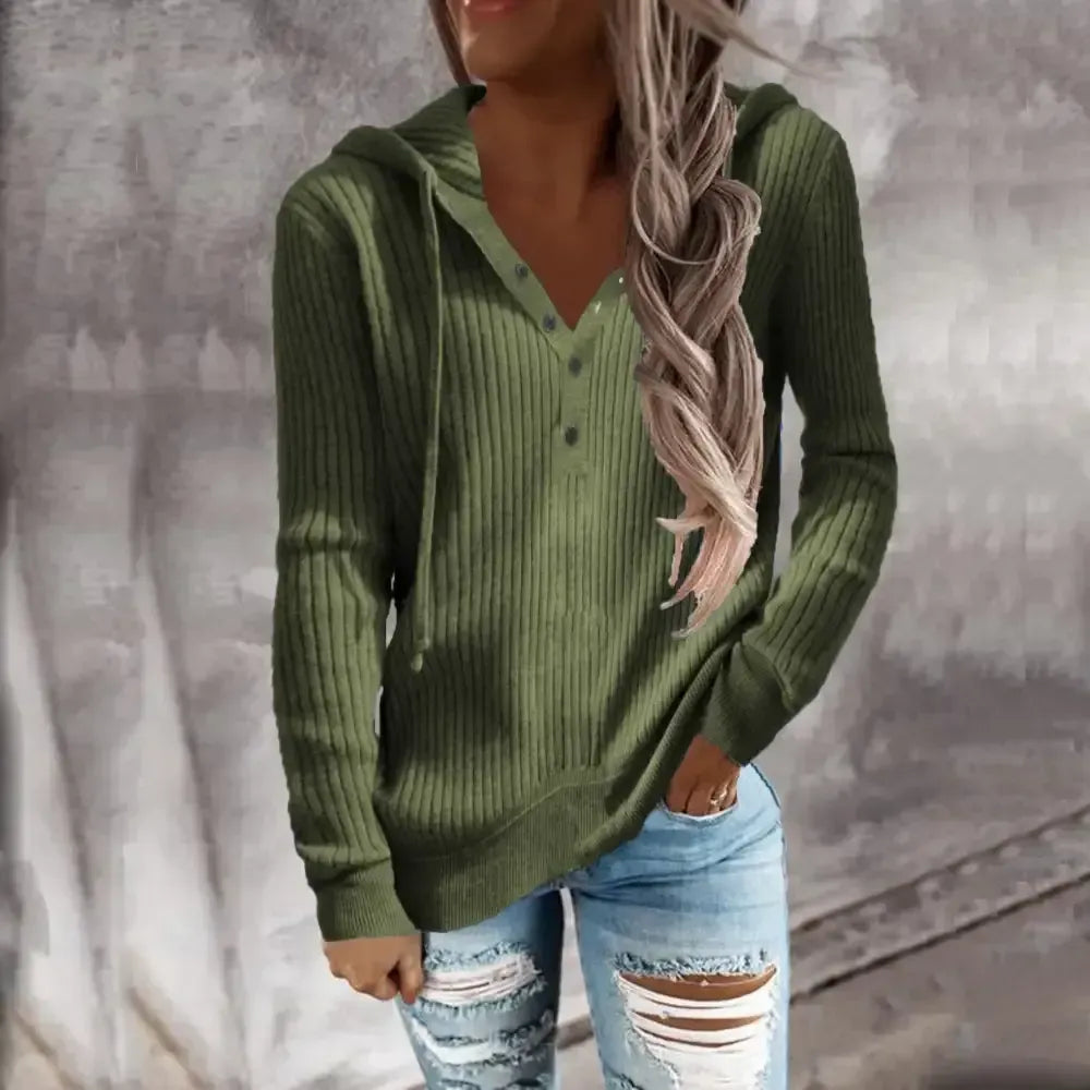 Women Long Sleeve V-neck Women Sweatshirts Women Sweaters Tops