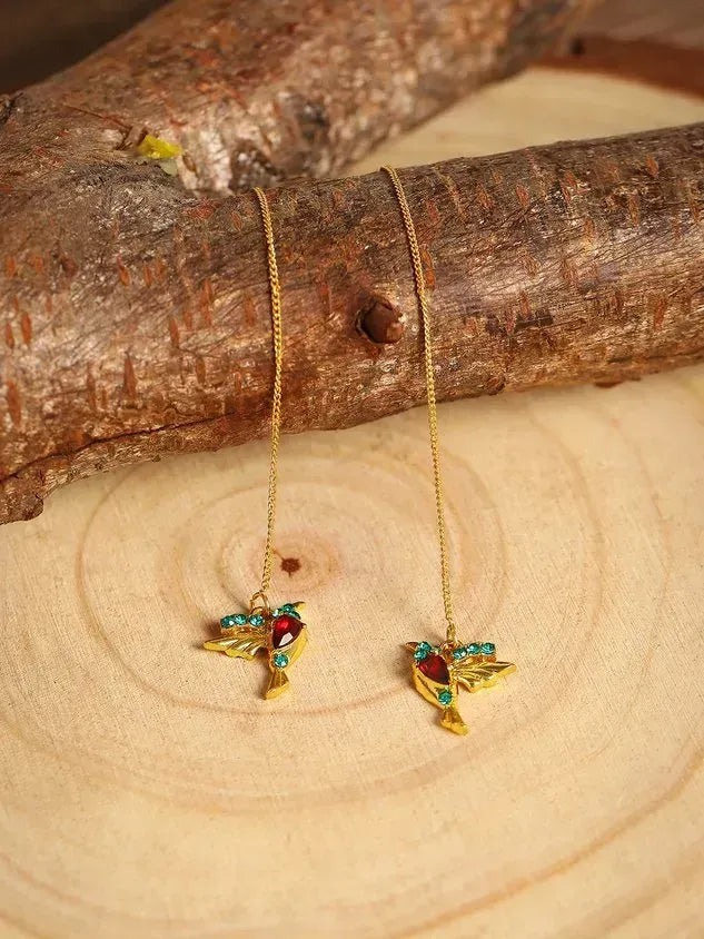 Bejeweled Bird Earrings(��Clearance Sale)