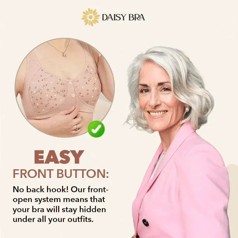 10-Pack Women's Bra - Comfortable & Convenient Front Button Bra